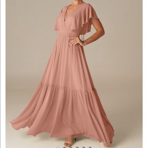 AW Bridal Lars maxi ruffle dress